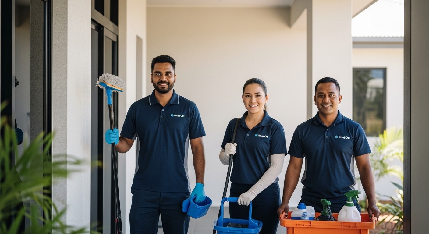 Cullen Bay service area in Darwin with bright, clean exterior detail