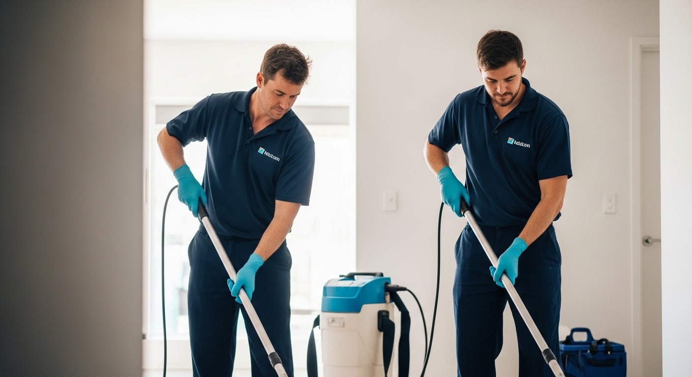 Floor Restoration and Resurfacing team member completing a professional clean in Darwin