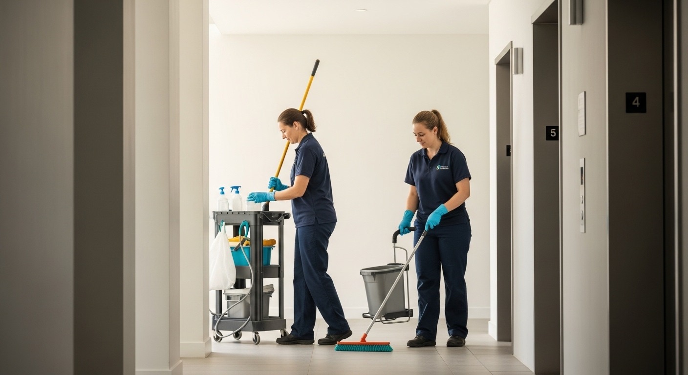 Commercial Kitchen Cleaning (HACCP-compliant) team member completing a professional clean in Darwin